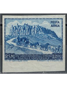 SAN MARINO 1951 Anniversario UPU (posta aerea) £ 200 nd MH*