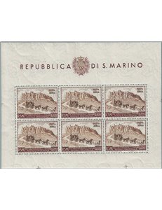 SAN MARINO 1951 Anniversario UPU (posta aerea) £ 300 BF MH*