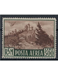 SAN MARINO 1951 View (airmail) MH*