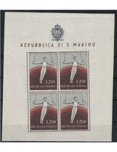 SAN MARINO 1954 Sport, gymnast s/s MH*