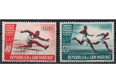 SAN MARINO 1955 Olympic Stamp (Airmail) 2v MH*