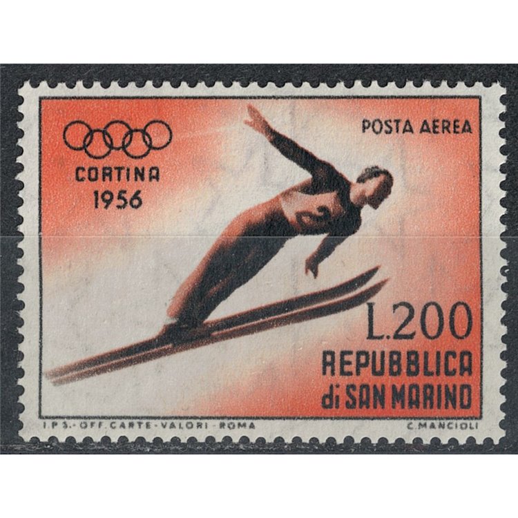SAN MARINO 1955 Winter Olympic Games (Airmail) MH*