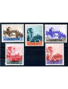 SAN MARINO 1955 Views 5v MH*