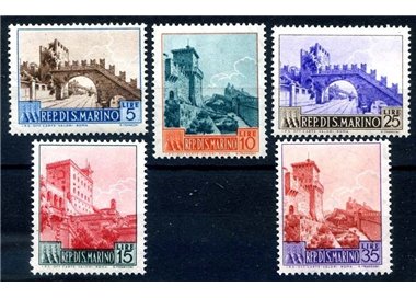 SAN MARINO 1955 Views 5v MH*