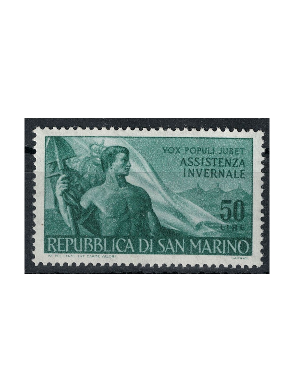 SAN MARINO 1956 Winter Assistance MH*