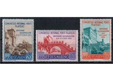 SAN MARINO 1956 Congress of Philatelic Experts 3v MH*