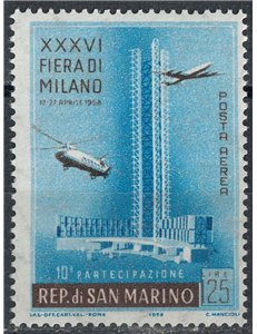 SAN MARINO 1958 Milan Fair (airmail) MH*