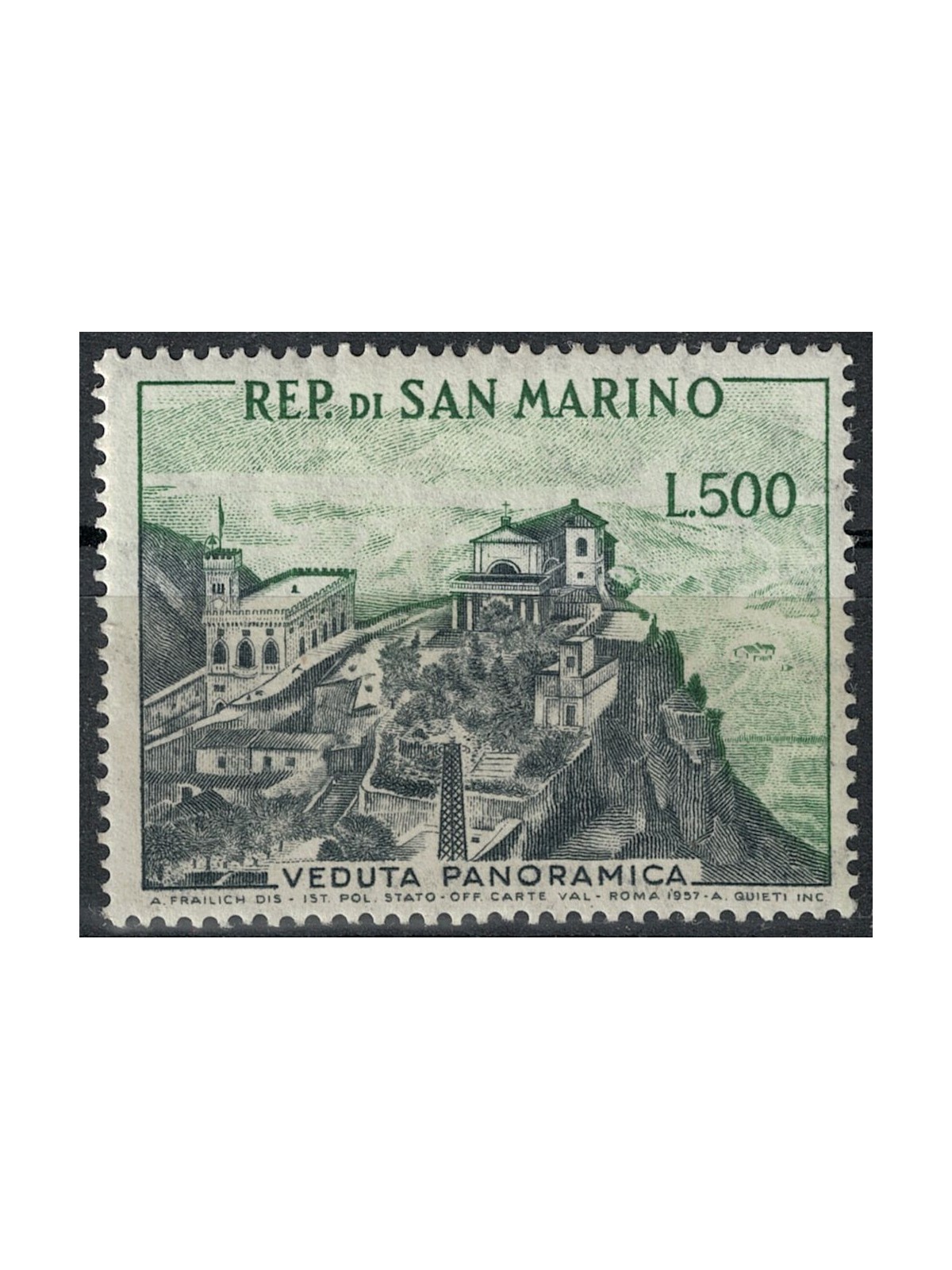 SAN MARINO 1958 View of San Marino MH*