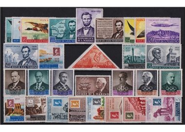 SAN MARINO 1959 Complete Year 29v MH*