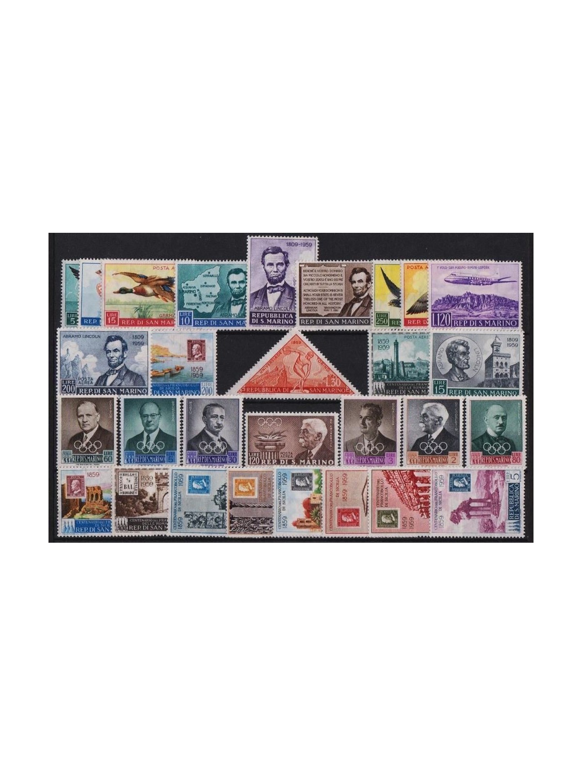 SAN MARINO 1959 Complete Year 29v MH*
