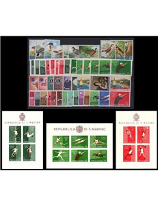 SAN MARINO 1960 Complete vintage 47v + 3 s/s MH*