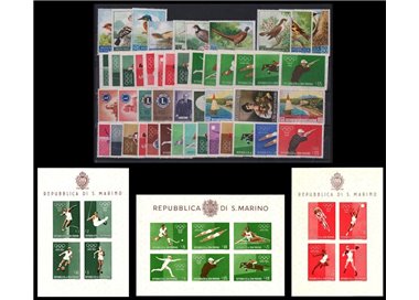 SAN MARINO 1960 Complete vintage 47v + 3 s/s MH*