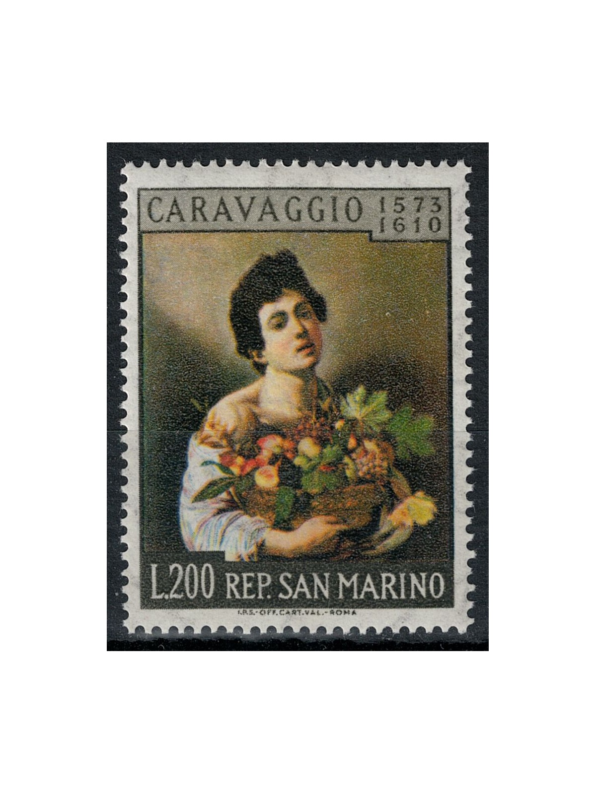 SAN MARINO 1960 Caravaggio MH*