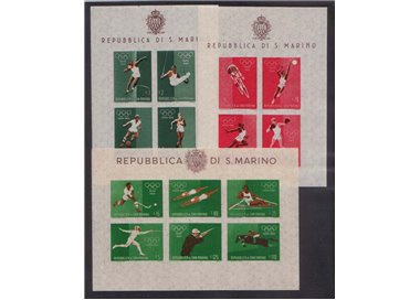 SAN MARINO 1960 Rome Olympics 3 s/s MH*