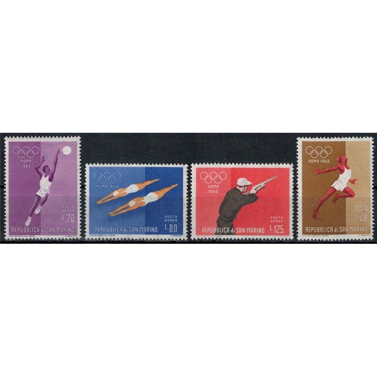 SAN MARINO 1960 Rome Olympics (airmail) 4v MH*