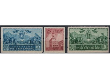 SAN MARINO 1945 Palazzo del Governo (ND) 3v MNH**