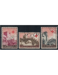 SAN MARINO 1951 Pro Red Cross 3v us