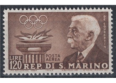 SAN MARINO 1959 Pre olimpica (posta aerea) MH*