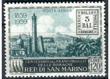 SAN MARINO 1959 Stamps of Romagna (airmail) MNH**