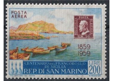 SAN MARINO 1959 Stamps of Sicily (Airmail) MH*