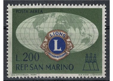 SAN MARINO 1960 Lions Club (posta aerea) MNH**