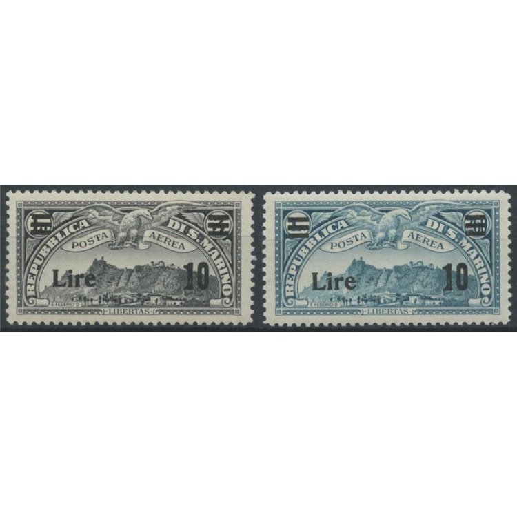 SAN MARINO 1942 Posta aerea 2v MNH**