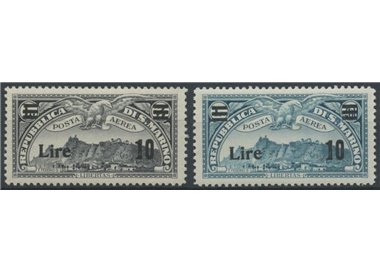 SAN MARINO 1942 Airmail 2v MNH**