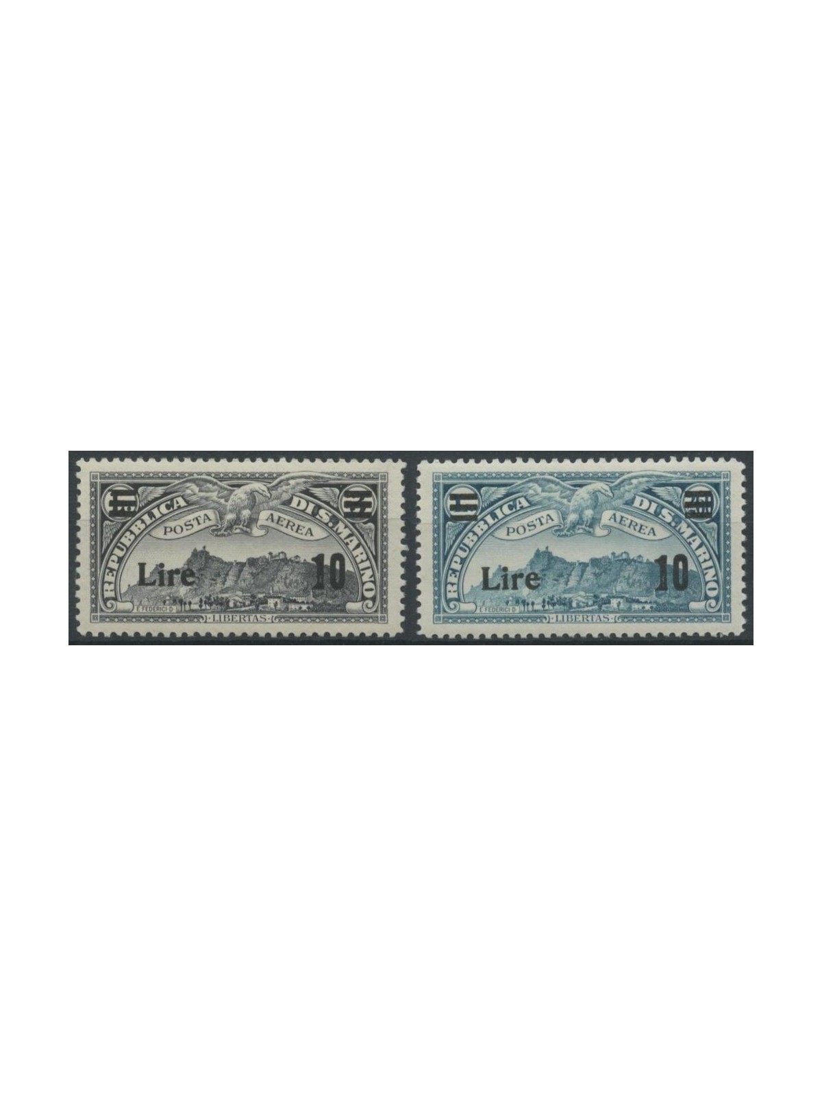 SAN MARINO 1942 Posta aerea 2v MNH**