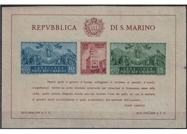 SAN MARINO 1945 Government Palace (ND) s/s MNH**