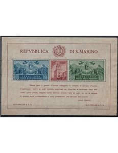 SAN MARINO 1945 Government Palace s/s MH*