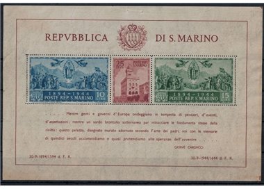 SAN MARINO 1945 Palazzo del governo BF MH*