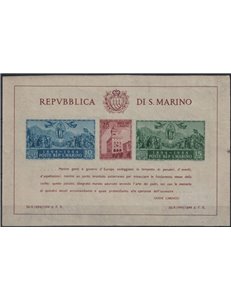 SAN MARINO 1945 Government Palace (ND) s/s MH*