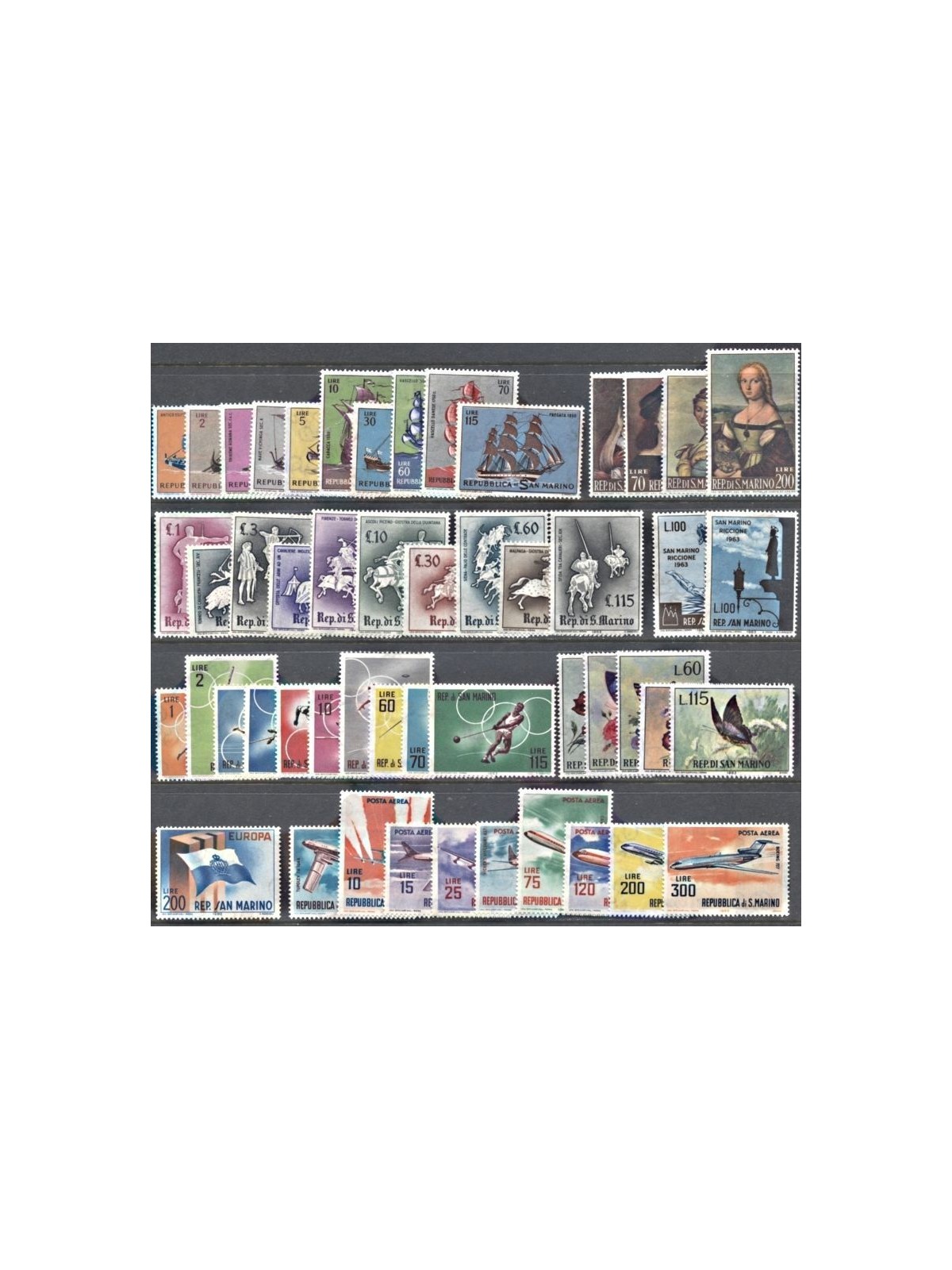 SAN MARINO 1963 Annata completa 51v MNH**