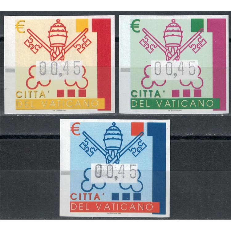 VATICAN 2004 Emblem, automatic stamps 3v MNH**