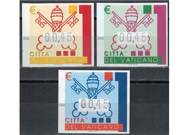 VATICANO 2004 Emblema, francobolli automatici 3v MNH**