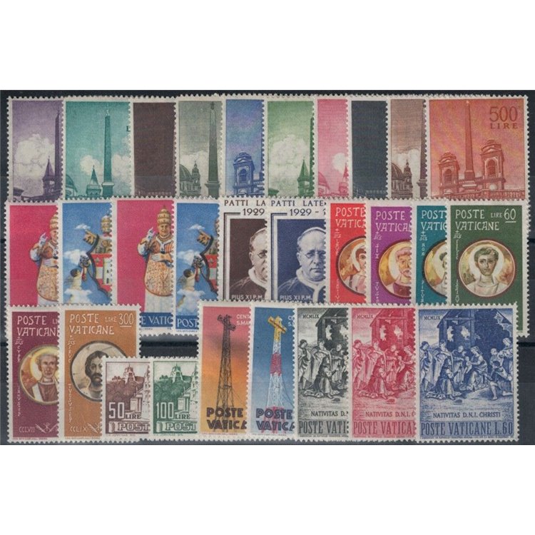 VATICAN 1959 Complete Year 29v MNH**