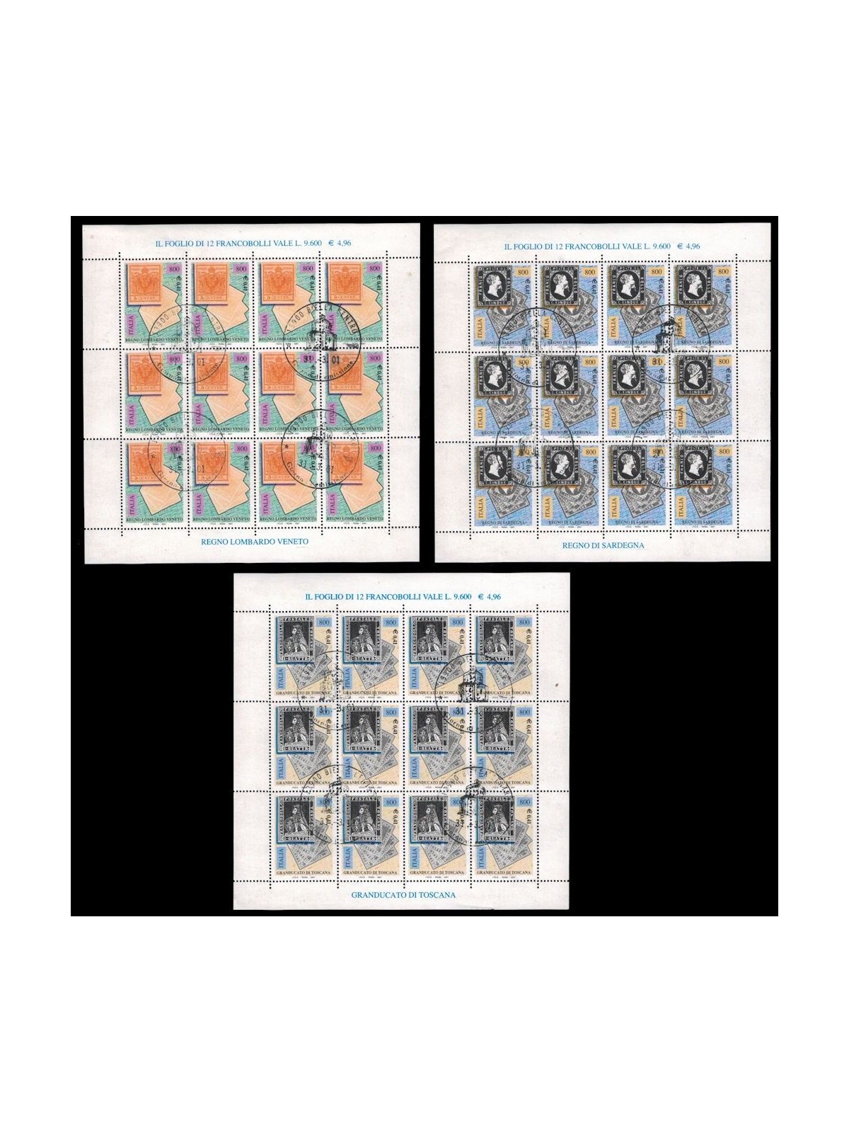 ITALY 2001 Ancient States 3 m/s us