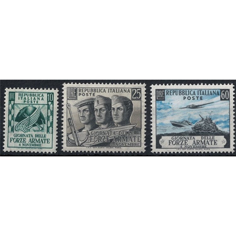 ITALY 1952 Armed Forces Day 3v MH*