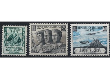 ITALIA 1952 Giornata delle Forze Armate 3v MH*