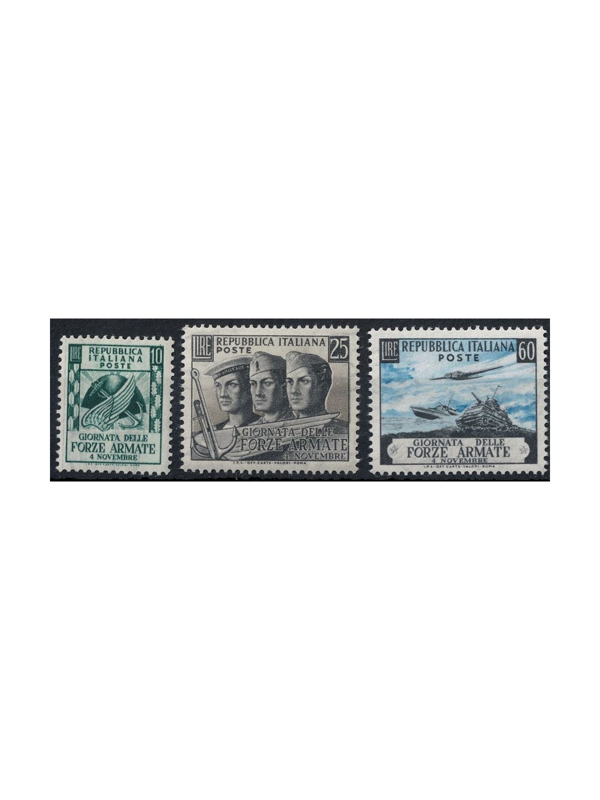 ITALY 1952 Armed Forces Day 3v MH*