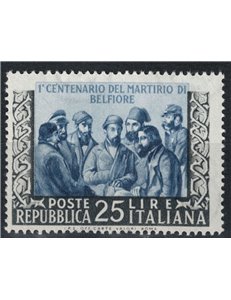 ITALY 1952 Martyrdom of Belfiore MH*