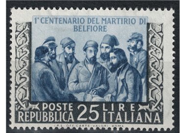 ITALIA 1952 Martirio di Belfiore MH*