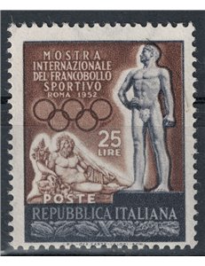 ITALIA 1952 Mostra del francobollo sportivo MH*