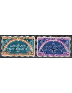 ITALY 1953 Atlantic Pact 2v MH*