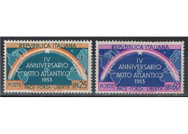 ITALIA 1953 Patto Atlantico 2v MH*