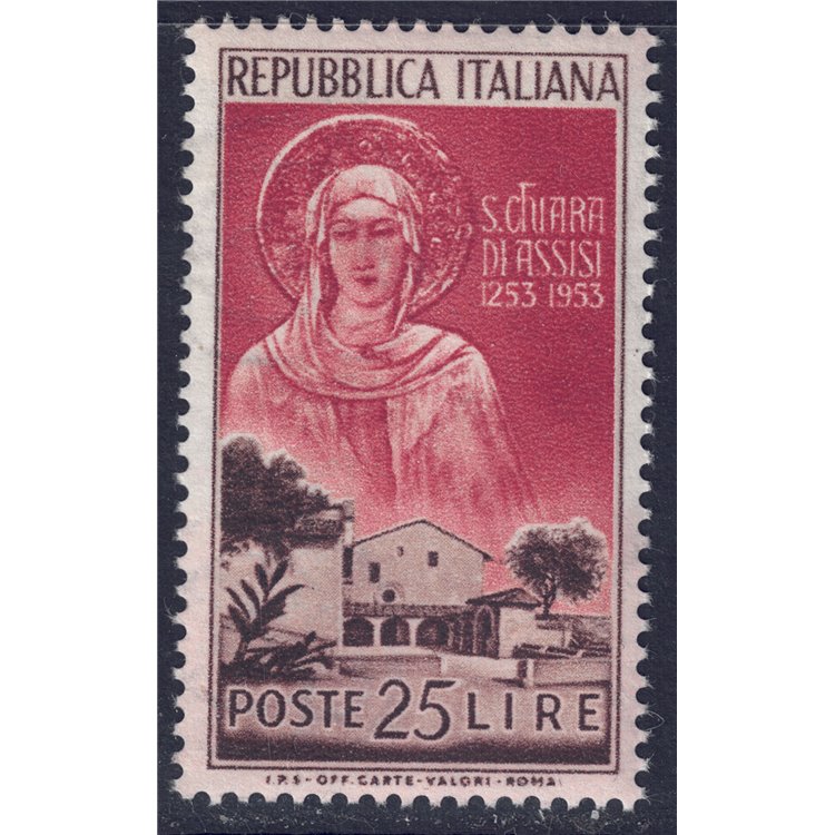 ITALIA 1953 Santa Chiara di Assisi MH*