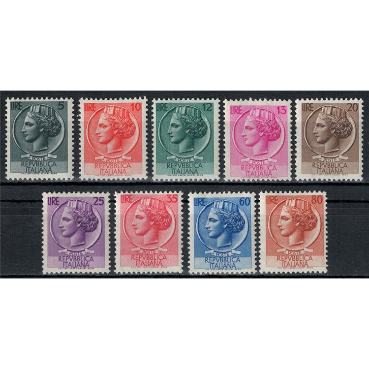 ITALY 1953 Siracusana 9v MH*