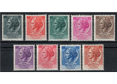 ITALY 1953 Siracusana 9v MH*