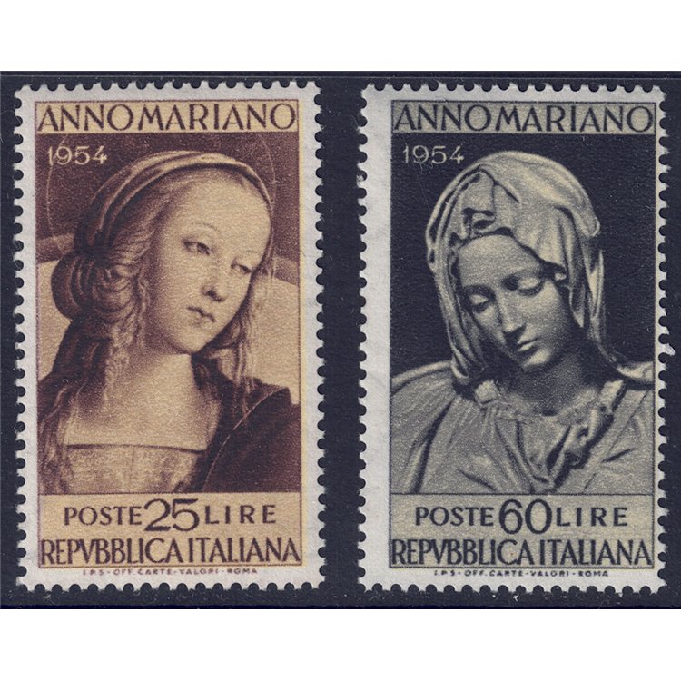 ITALY 1954 Marian Year 2v MH*