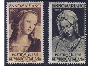 ITALY 1954 Marian Year 2v MH*